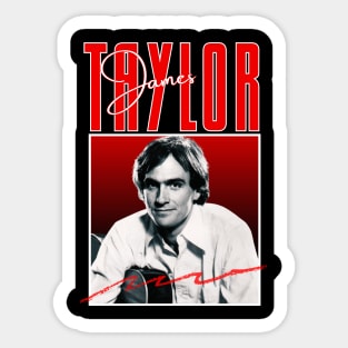 James taylor///original retro Sticker